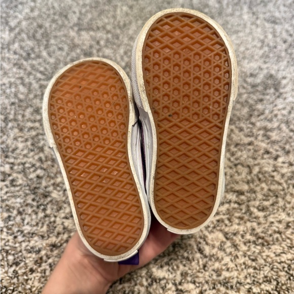 Sparkly Purple Vans Toddler Shoes - Picture 4 of 6